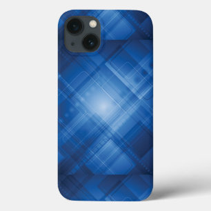 Dark blue hi-tech background iPhone 13 case