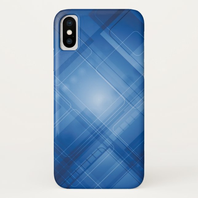 Dark blue hi-tech background Case-Mate iPhone case (Back)