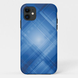 Dark blue hi-tech background iPhone 11 case