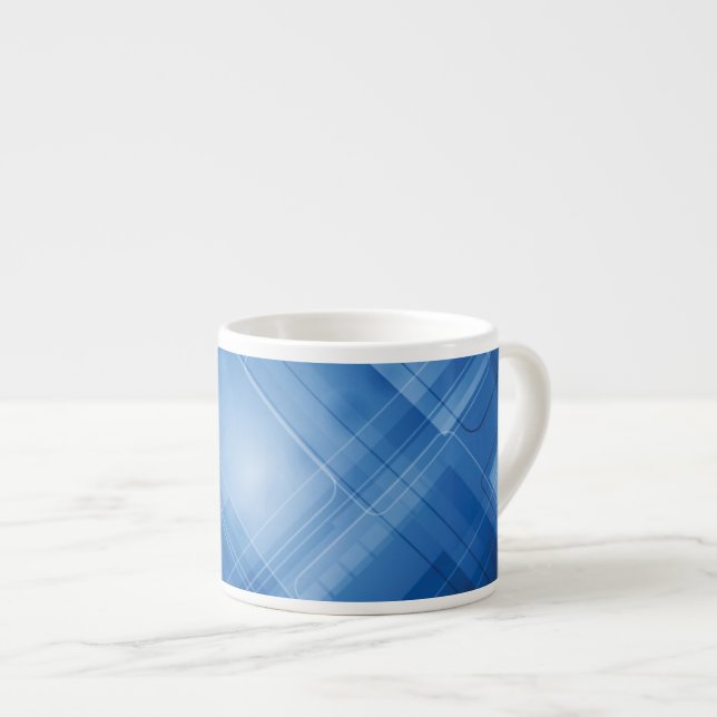 Dark blue hi-tech background espresso cup (Front Right)