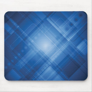 Dark blue hi-tech background mouse pad