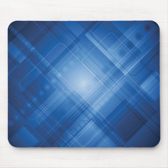 Dark blue hi-tech background mouse pad (Front)