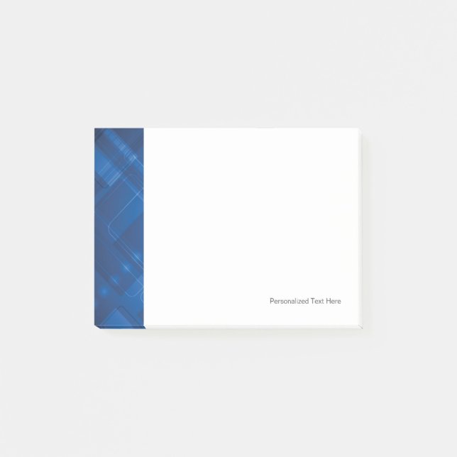 Dark blue hi-tech background post-it notes (Front)