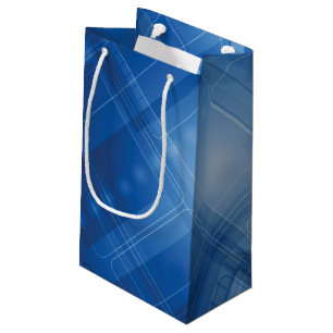 Dark blue hi-tech background small gift bag