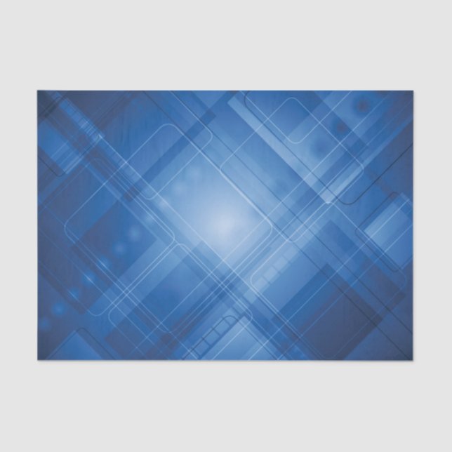 Dark blue hi-tech background tissue paper (Front)