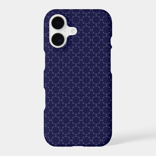 Dark Blue Islamic Geometric Pattern (Back)