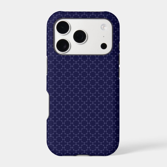 Dark Blue Islamic Geometric Pattern (Back)