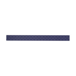 Dark Blue Islamic Geometric Pattern Wrap Around Label