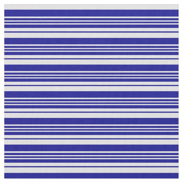 Dark Blue & Lavender Coloured Striped Pattern Fabric (Close Up)