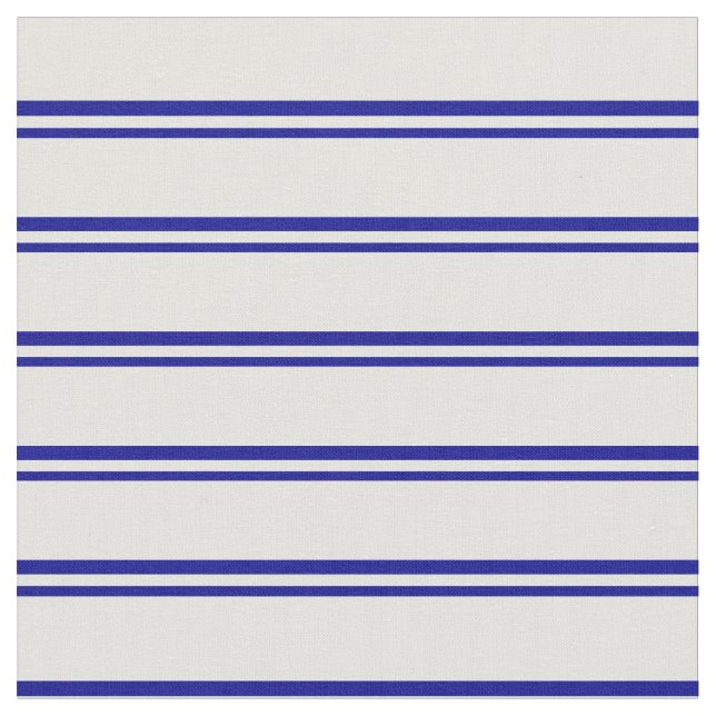 Dark Blue & Light Cyan Coloured Striped Pattern Fabric (Close Up)