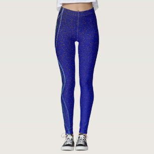 Dark Blue Lights Leggings