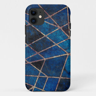 Dark Blue Marble iPhone 11 Case