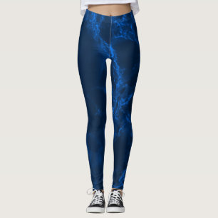 Dark Blue Marble Leggings