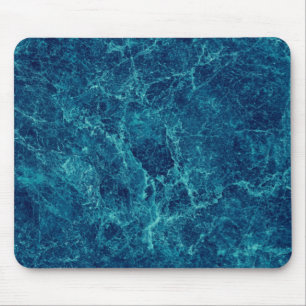 Dark blue marble texture mouse pad