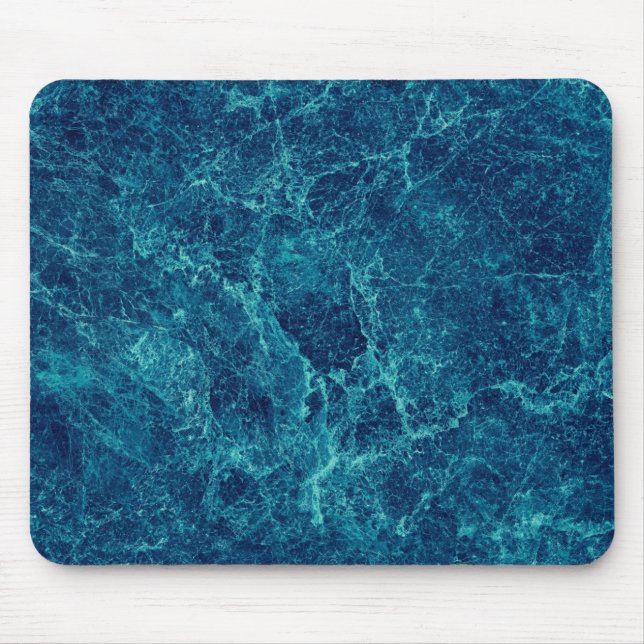 Dark blue marble texture mouse pad (Front)