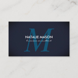 Dark Blue Mesh Business Card