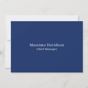 Dark Blue Modern Minimalist Simple Serif Font