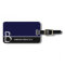 Dark Blue Monogrammed Custom Luggage Tag