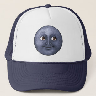 Dark Blue Moon - Emoji Trucker Hat