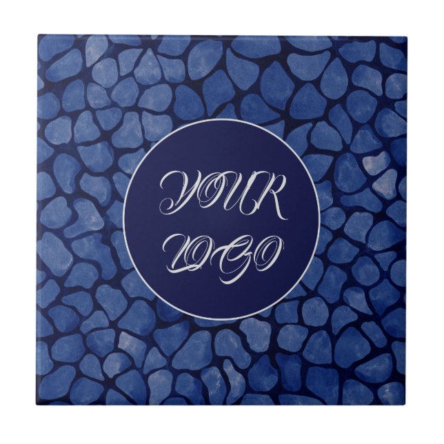 Dark Blue Mosaic Ceramic Tile (Front)