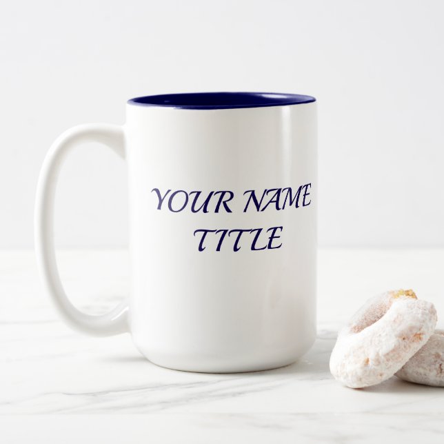 Dark blue mug (With Donut)
