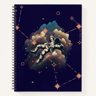 Dark blue notebook (space design notebook)