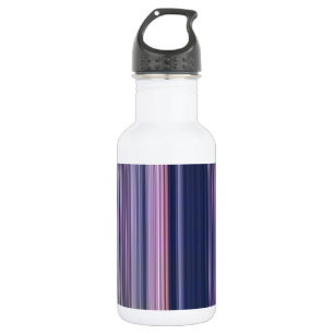Dark Blue Pink Stripes 532 Ml Water Bottle