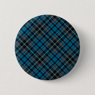 Dark Blue Plaid 6 Cm Round Badge