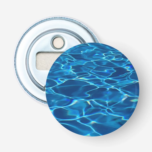 Dark Blue Pool Water  Bottle Opener (Front)