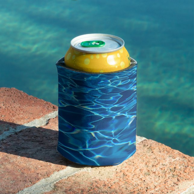 Dark Blue Pool Water  Can Cooler (In Situ Pool)