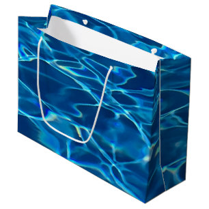 Dark Blue Pool Water Large Gift Bag