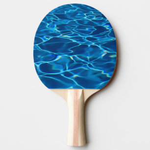 Dark Blue Pool Water  Ping Pong Paddle