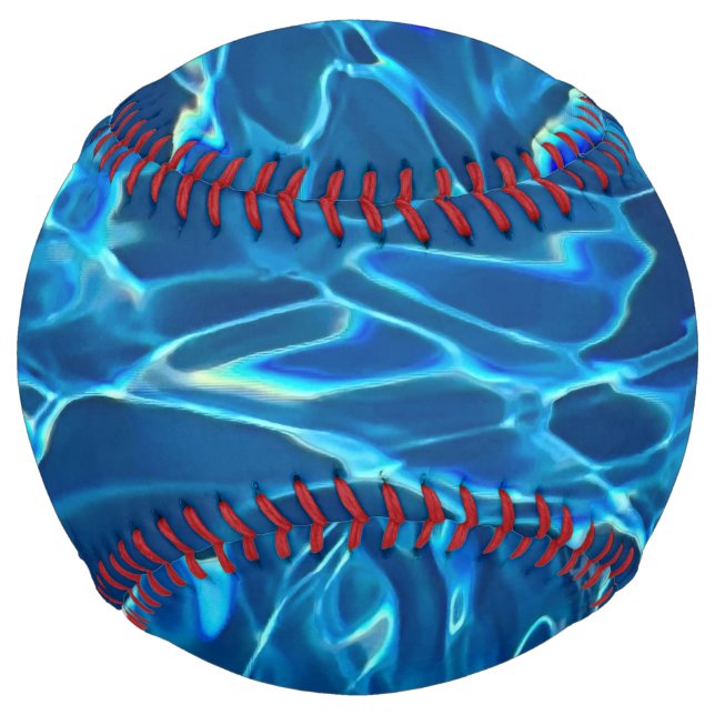 Dark Blue Pool Water  Softball (Front)