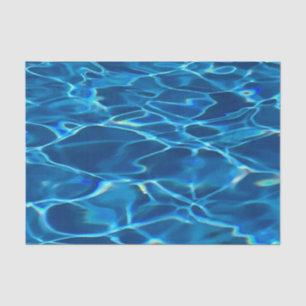 Dark Blue Pool Water  Tissue Paper