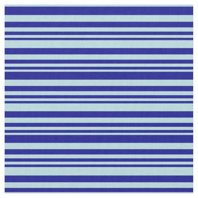 Dark Blue & Powder Blue Stripes Fabric (Close Up)