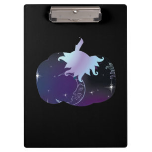 Dark Blue Pumpkin Clipboard