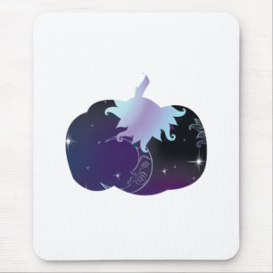 Dark Blue Pumpkin Mouse Pad