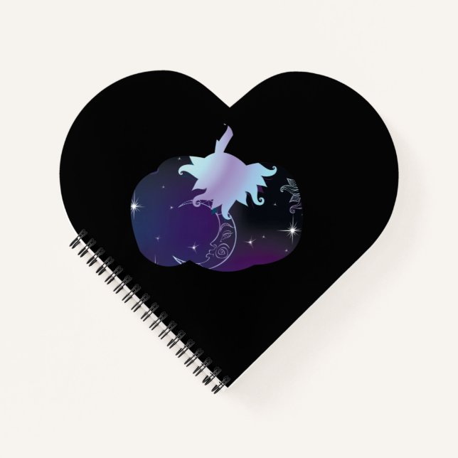 Dark Blue Pumpkin Notebook (Front)
