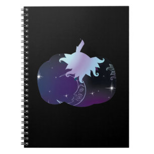 Dark Blue Pumpkin Notebook