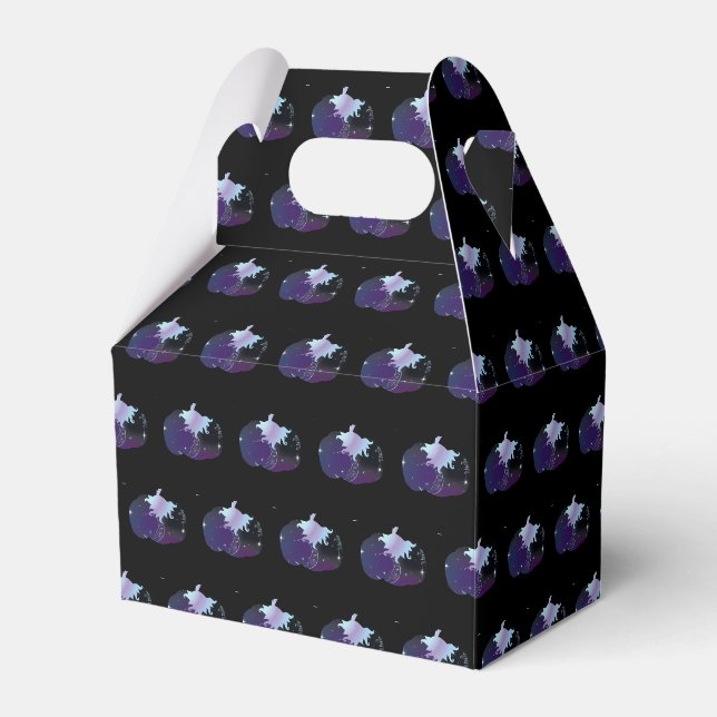 Dark Blue Pumpkins  Favour Box (Front Side)