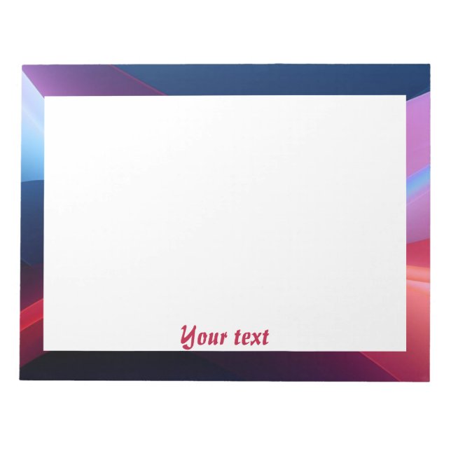 Dark blue purple abstract  initial Notes (Front)