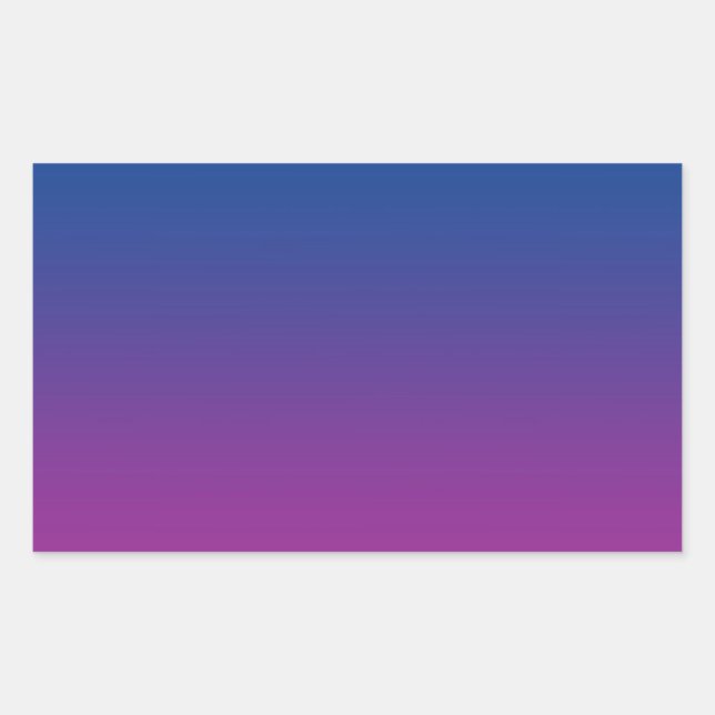 Dark Blue & Purple Ombre Rectangular Sticker (Front)