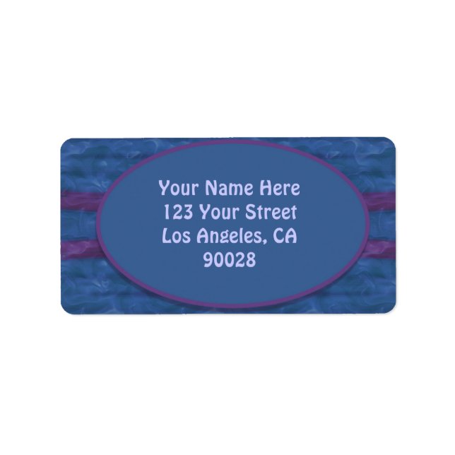dark blue purple texture label (Front)