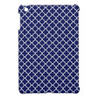 Dark Blue Quatrefoil Clover Pattern