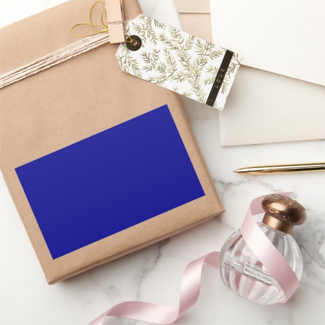 Dark Blue Rectangular Sticker (Gifting)