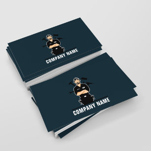 Dark Blue Repair & Maintenance Handyman Business Card