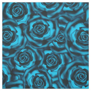 Dark blue roses fabric