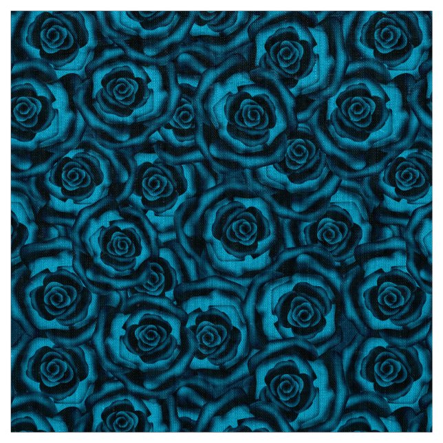 Dark blue roses fabric (Swatch)