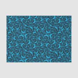 Dark blue roses tissue paper