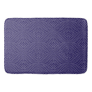 Dark Blue Same Komon (shark skin) Bath Mat